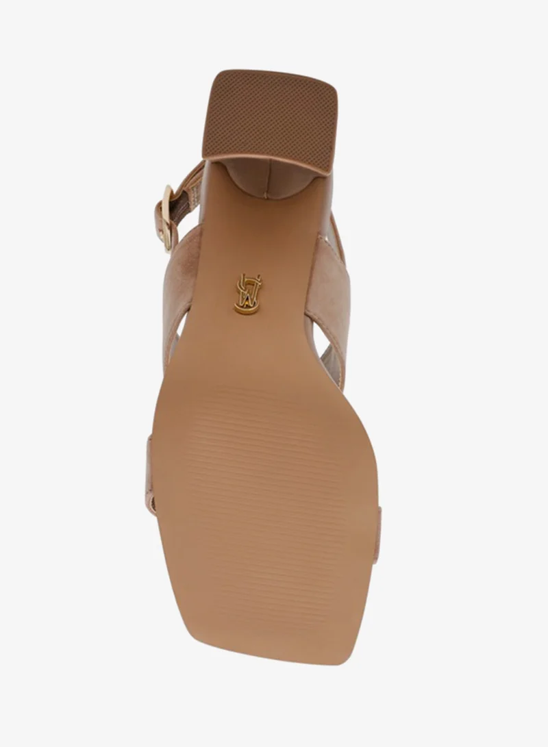 STEVE MADDEN  Kid Suede Metal Buckle Heeled Sandals for Women | Best Price UAE